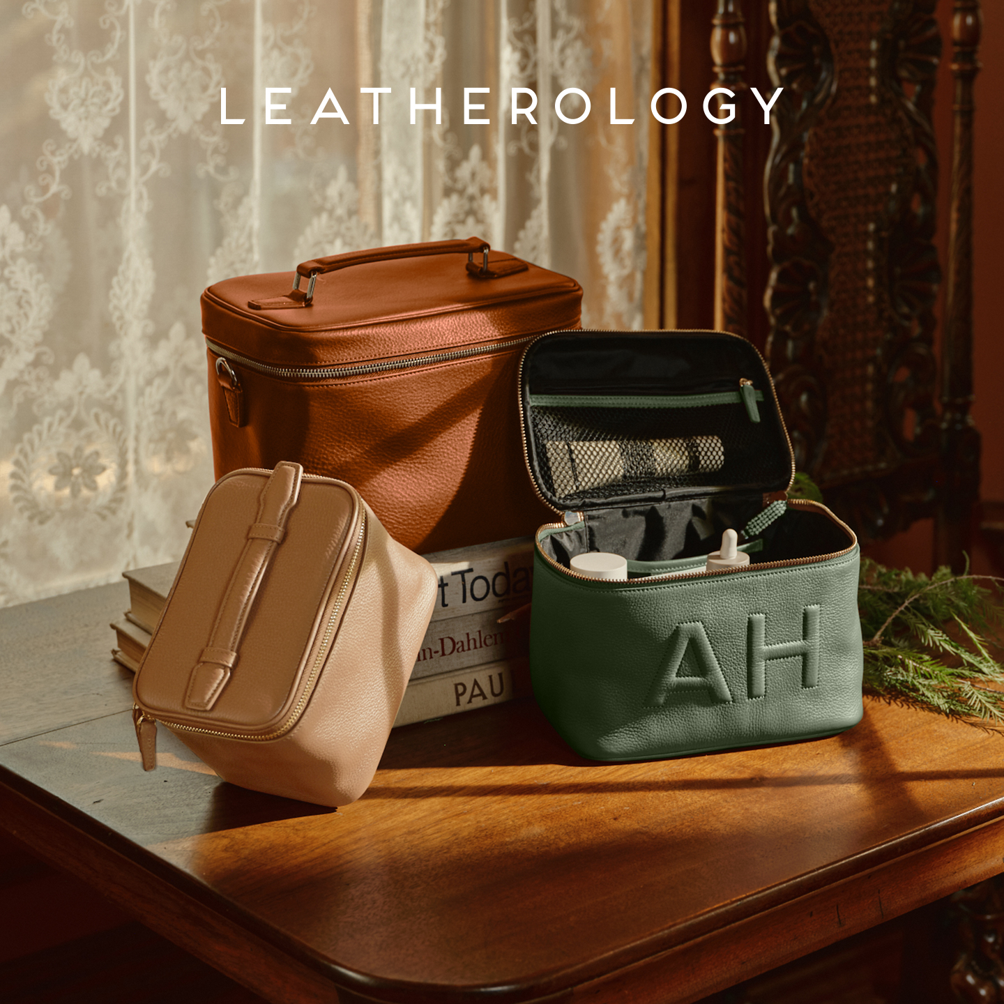 轻奢高级真皮化妆包经典耐用