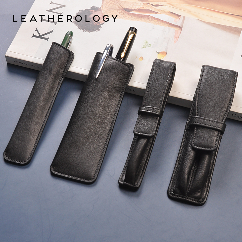 Leatherology genuine leather Pen Pencil bag Pen Holder Storage bag Pencil bag adjust smart cover Pen Cap of a penin the Leather/Lady bags/Men's bag, Card package  category - from Buy2taobao.com to provide professional Taobao agent buy service
