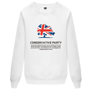 美国民主党英国保守党工党印度国大党日本自民党圆领卫衣男女长袖