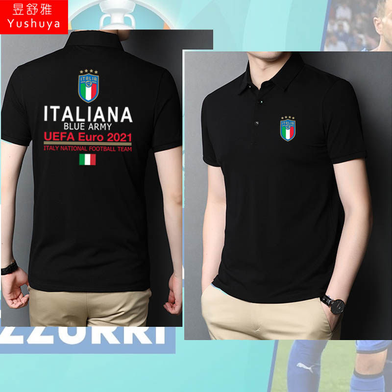 法国西班牙比利时荷兰葡萄牙意大利欧洲杯足球迷服polo衫男女t恤