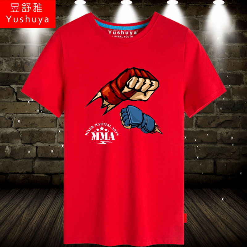 mma搏击格斗男士休闲短袖t恤衫