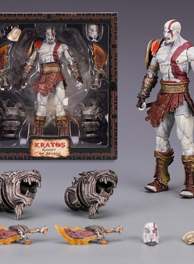 NECA 战神3 Ultimate Kratos 奎托斯 奎爷 盒装豪华 版 手办模型