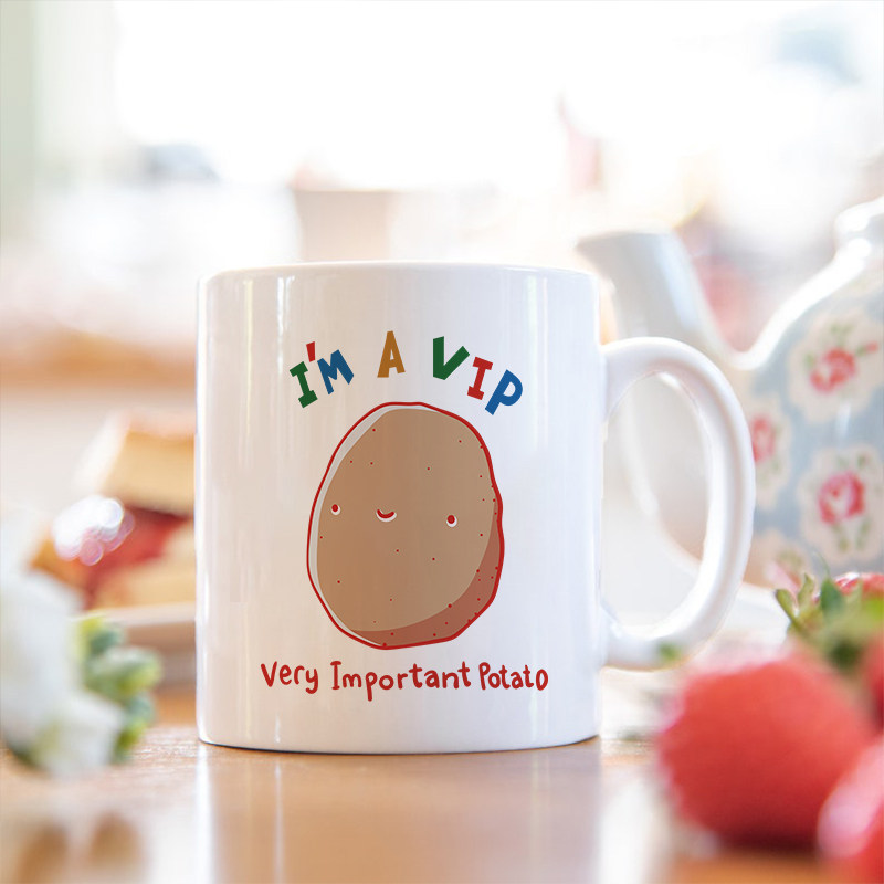 i am VIP very important potato我是重要的土豆趣味马克杯mug