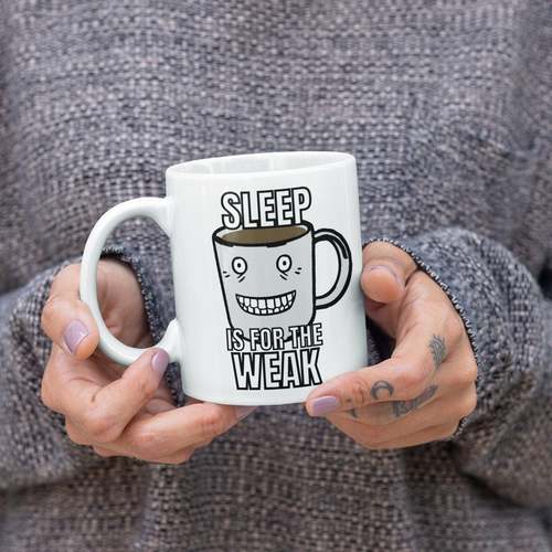 Sleep_is_for_the_Weak,陶瓷杯子有趣礼物马克杯子创意咖啡杯现货