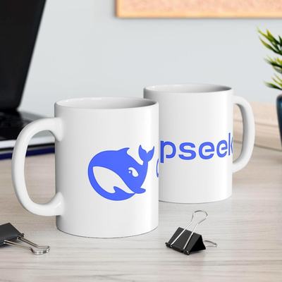 人工智能deepseek周边深度探索陶瓷水杯牛奶杯马克杯家用把手杯