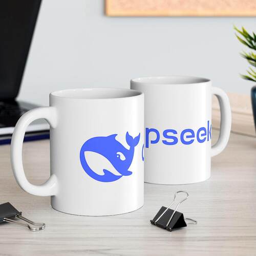 人工智能deepseek周边深度探索陶瓷水杯牛奶杯马克杯家用把手杯