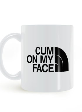 cum on my face mug 美式恶搞搞笑邪恶 陶瓷白色咖啡牛奶马克杯
