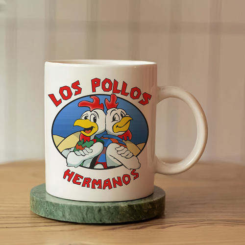 绝命毒师炸鸡店Los Pollos Hermanos陶瓷咖啡马克杯喝水杯子男女