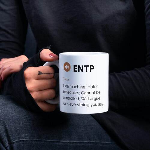 MBTI定义杯ENTP人格测试杯送礼星座英文陶瓷陶瓷马克杯杯子礼物杯