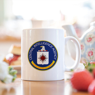 美国中央情报局CIA马克杯咖啡杯道具情报机关间谍搞笑礼物中情局