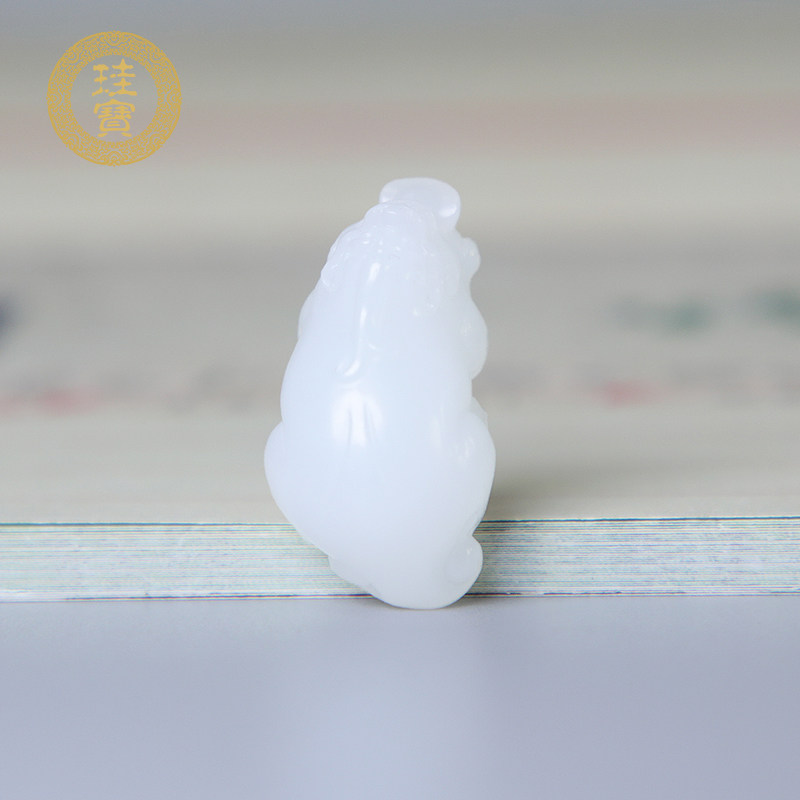 珪宝和田玉羊脂玉貔貅吊坠男女款