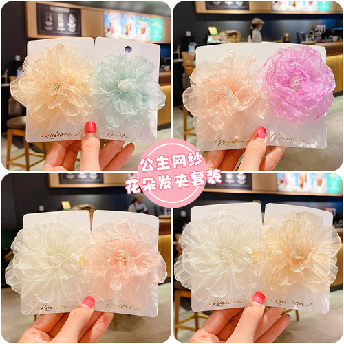 fzzseii甜美百搭小清新花朵发夹