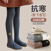 连裤 加绒加厚外穿黑色打底袜宝宝白色儿童冬季 袜 秋冬款 女童打底裤