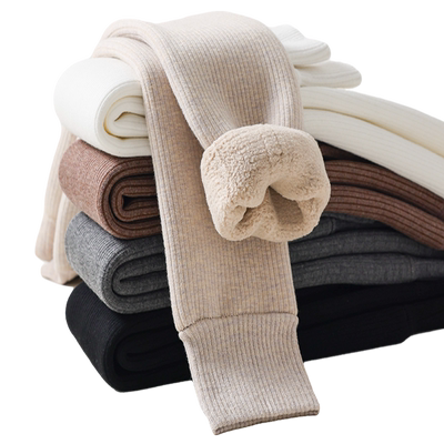 女童打底裤冬季加绒加厚九分裤子