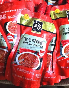 宝泉鲜辣酱源自北大荒产地宝泉岭豆瓣酱大豆酱东北特产5袋包邮