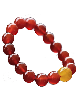 红玛瑙波罗蜜心经手链佛珠饰品