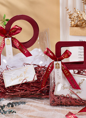 伴娘礼袋透明装喜糖袋子伴手礼手提袋空盒结婚礼盒盒子红色礼品袋