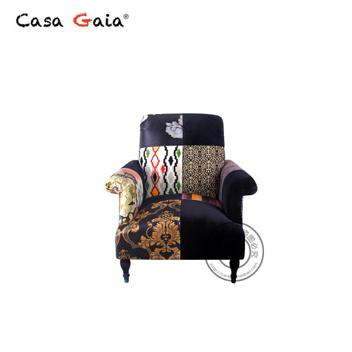 客厅盖雅CasaGaia单人位欧式沙发