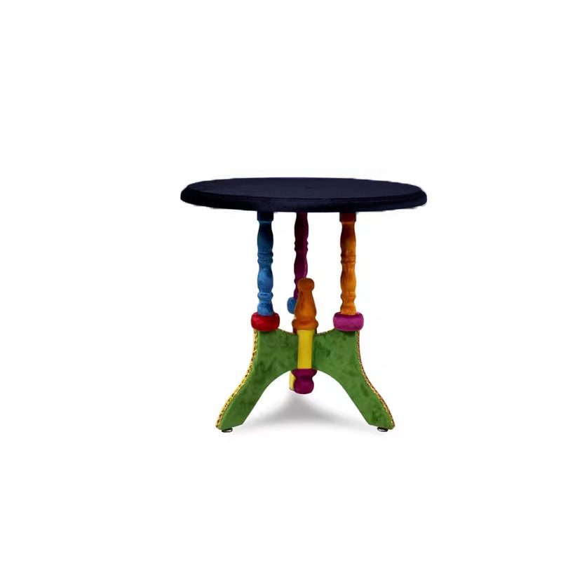 北欧设计师撞色实木茶几ins简约阳台小圆桌子小户型角几沙发边几,住宅家具,茶几,淘宝优惠券,粉丝福利购,淘宝优惠卷