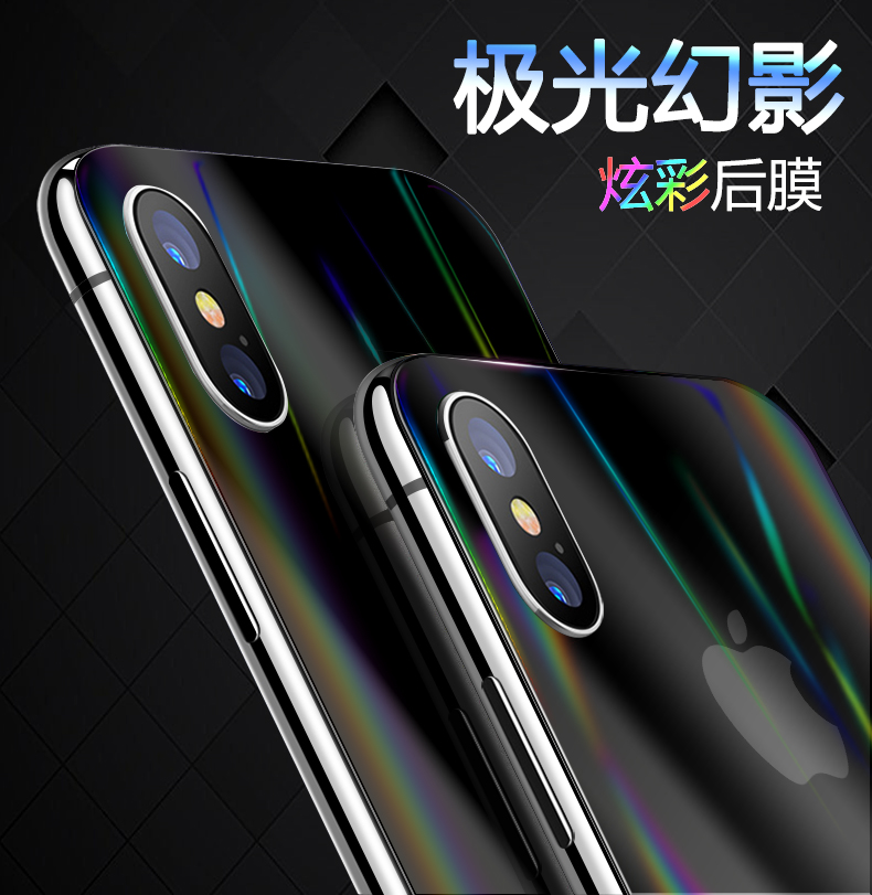 Æ»¹ûXºóĤȫ°üiPhone7plusË®Äý±³Ä¤Æ»¹û7/8ìÅ¿á²ÊĤÊÖ»úÌùÖ½·Àˤºó¸ÇĤ¼«¹â²ÊºçiPhoneX±äÉ«ºóĤ8plusǰºóĤ