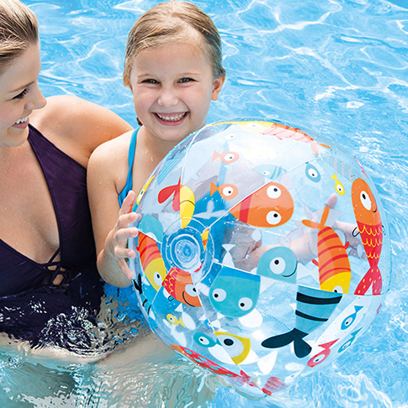 夏季INTEX充气沙滩球儿童水球游泳池漂浮玩具大球小孩水上大排球-封面