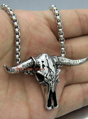 百搭复古钛钢朋克风配饰吊坠项链