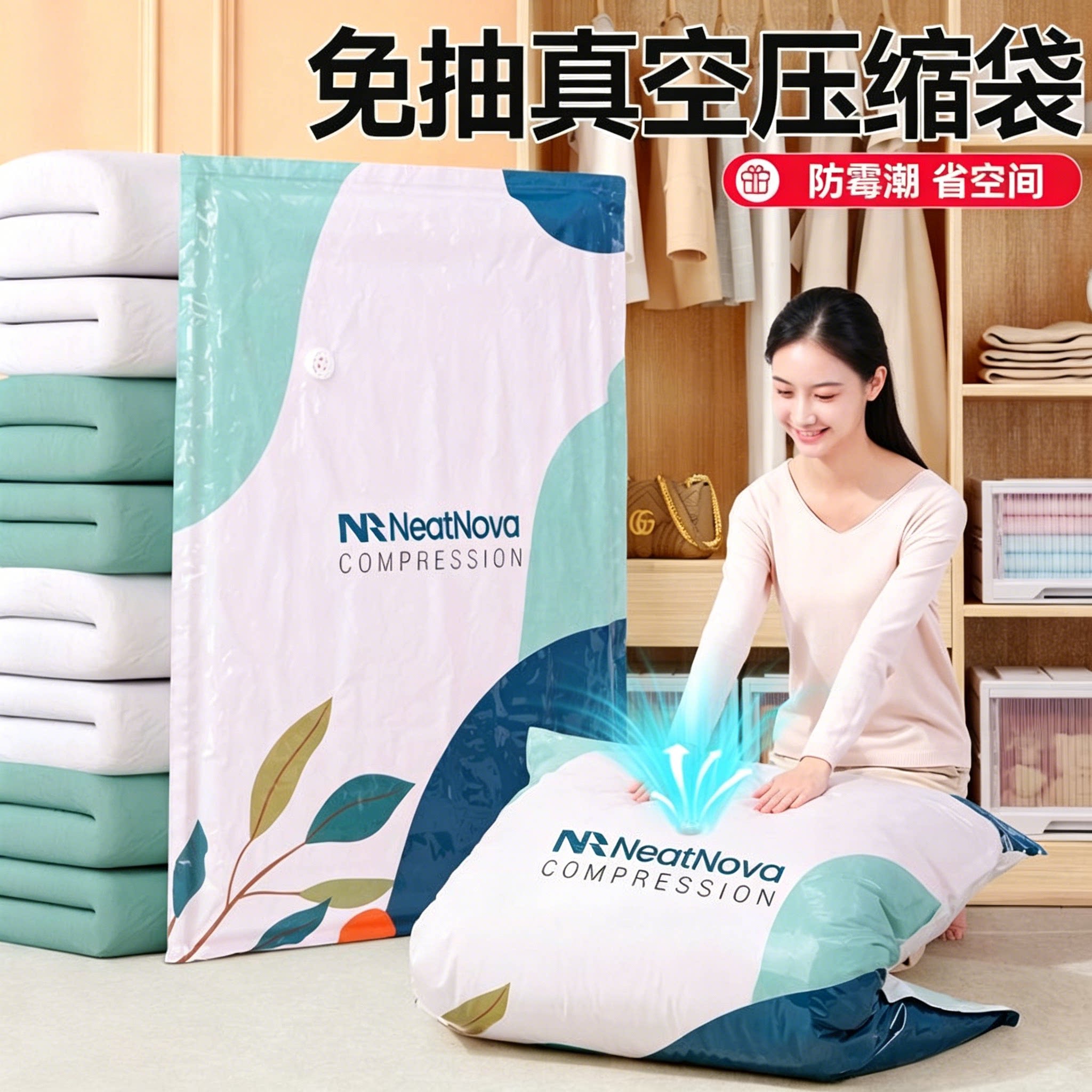 贝易纳真空压缩袋4件套 8.9元 - 86线报