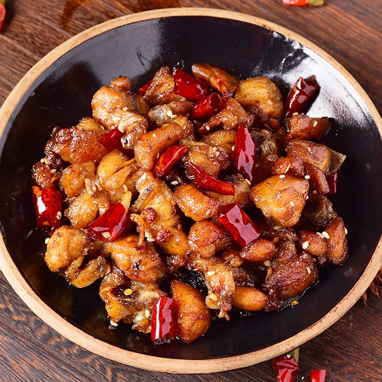 【满100-20】肖三婆特色冷吃辣子鸡四川美食鸭头鸭翅香辣鸭鲜零食