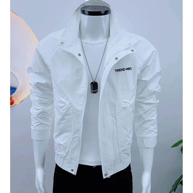 男士夹克春秋季款韩版修身时尚休闲百搭高级感轻奢青年薄款外套潮