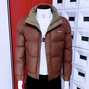 修身 立领高级感轻奢简约棉衣韩版 加厚保暖棉服帅气潮流男 男士 新款