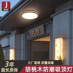 新中式大门口吸顶灯别墅入户灯门厅灯大门吸顶灯门楼庭院阳台照明