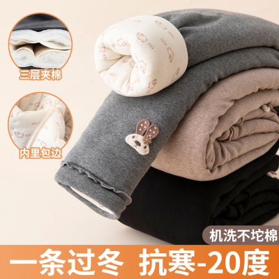 女童棉裤加厚冬季外穿