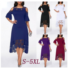 stitching ruffled short-sleeved dress women 拼接荷叶边连衣裙