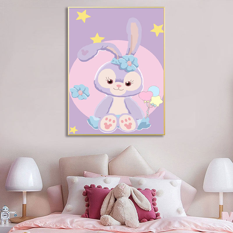 卡通风儿童新款动物星黛露钻石画