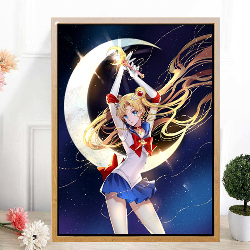 卡通动漫钻石画满钻5d美少女战士