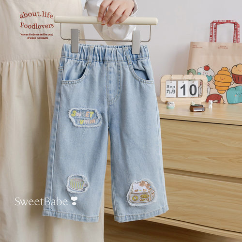 女童秋季新款牛仔裤2025