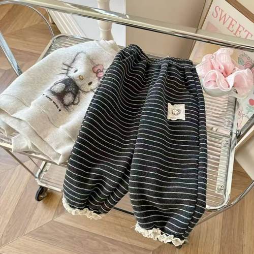 女童卡通套装秋冬加绒kt