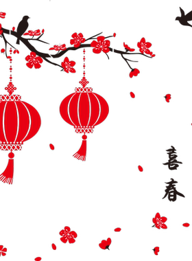春节过年福字玻璃窗家用场景贴纸