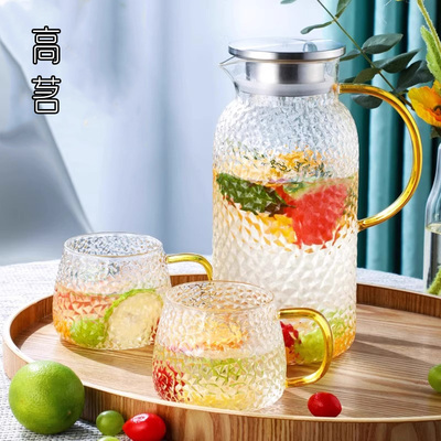 家用冷水壶套装玻璃加厚耐高温