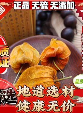 红姑娘果皮锦灯笼中药材东北正品红菇娘苦菇娘干皮灯笼草