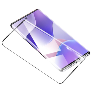 适用hinova9钢化膜华为hera一bd00手机膜hinove9曲屏-bdoo智选herabd嗨nove9贴膜hi蓝光nova9novo中邮hainova