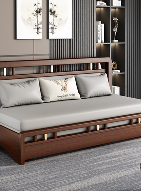 小户型科技布沙发床多功能两用单人可折叠实木沙发床客厅2026新款