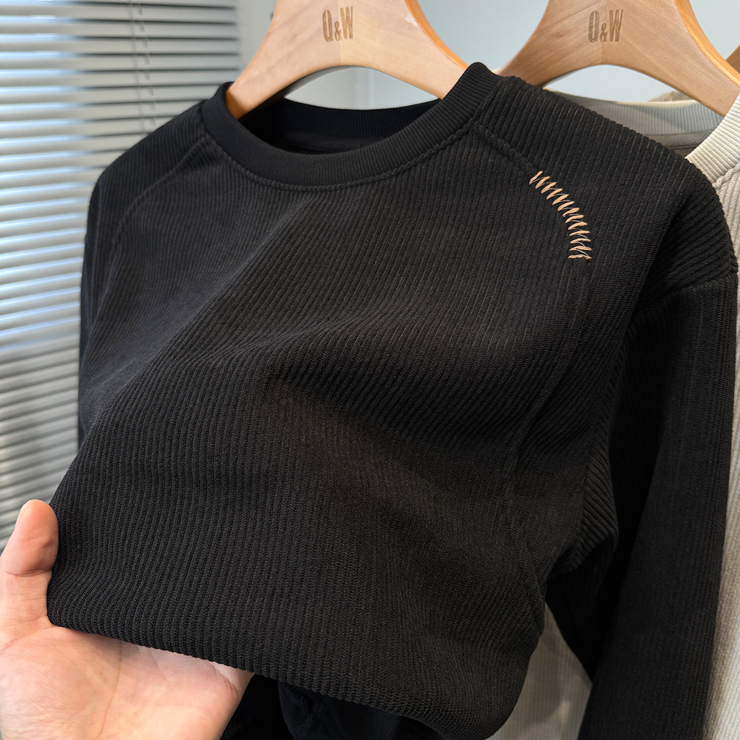 奥粒绒卫衣男加绒加厚