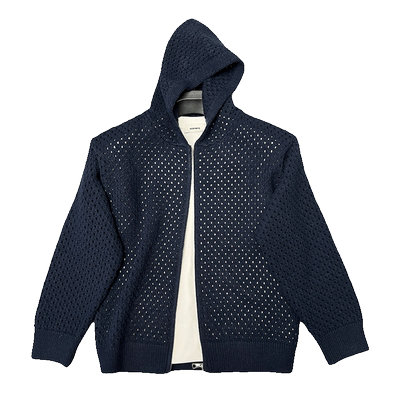 开衫连帽破洞毛衣针织衫