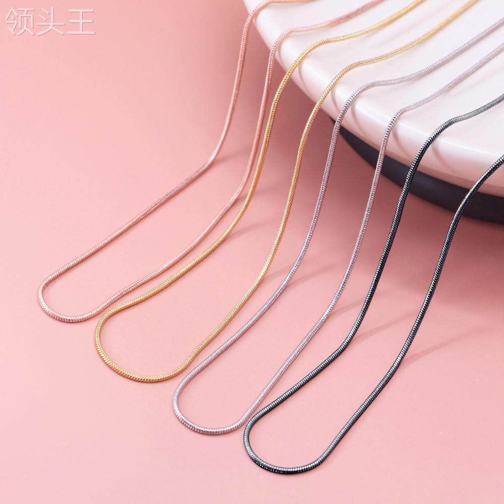 跨境新品1.2mm蛇链眼镜链挂脖金色防滑太阳镜挂绳防丢口罩链项链