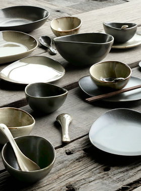 DXC创意碗碟套装 北欧风陶瓷餐具套装简约家用个性筷子碗盘组合