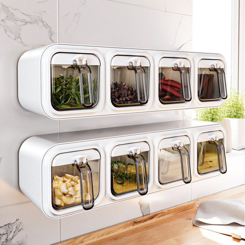 【日本热卖】壁挂调料盒家用厨房