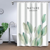 浴帘防水布套装 免打孔卫生间门帘隔断帘挂帘高档浴室防窗帘霉挡水