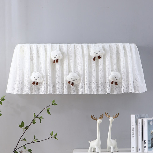 爱心妍蕾丝空调罩立体公仔装饰