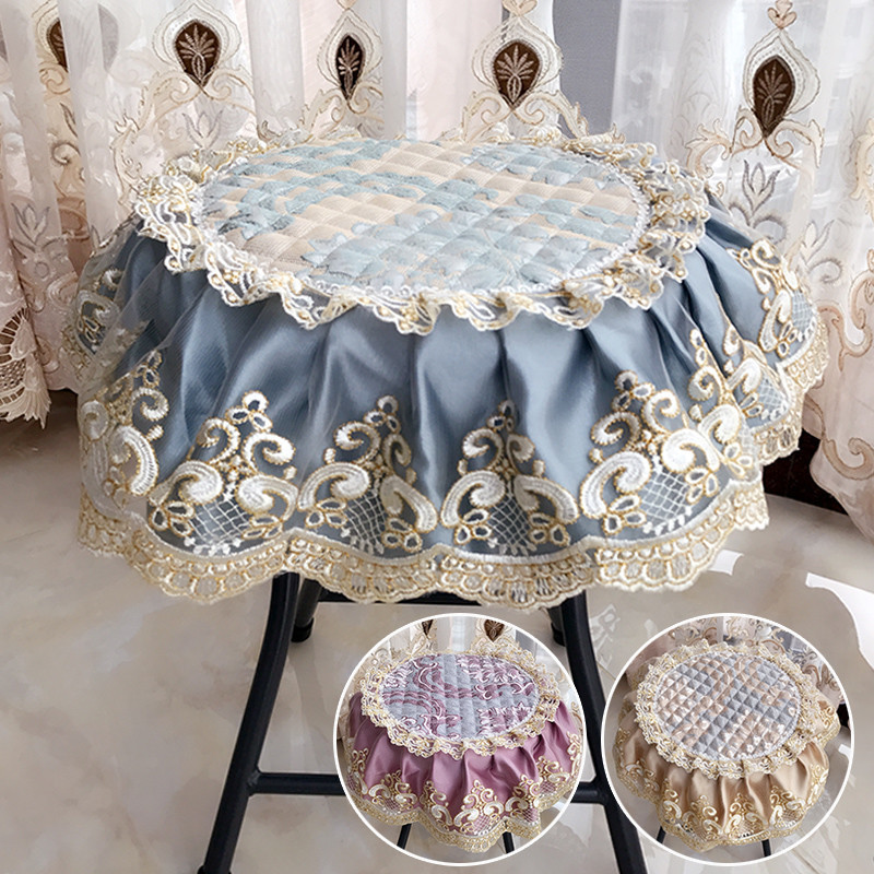 四季套罩欧式餐凳实木单人圆垫